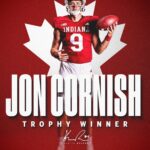 Indiana Most Challenging QB Kurtis Rourke Claims Prestigious Jon Cornish Trophy As Top Canadian Player In NCAA Football